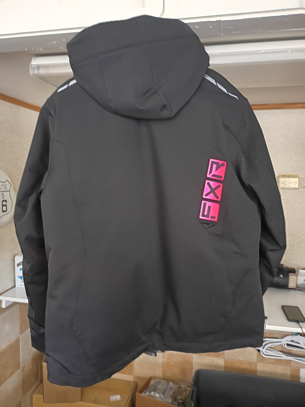 FXR Women's Evo FX Jacket Black/ Raspberry Fade Size 14