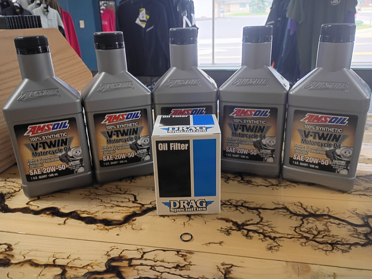 Trails-North Powersports Milwaukee 8 Oil Change Kit, Chrome
