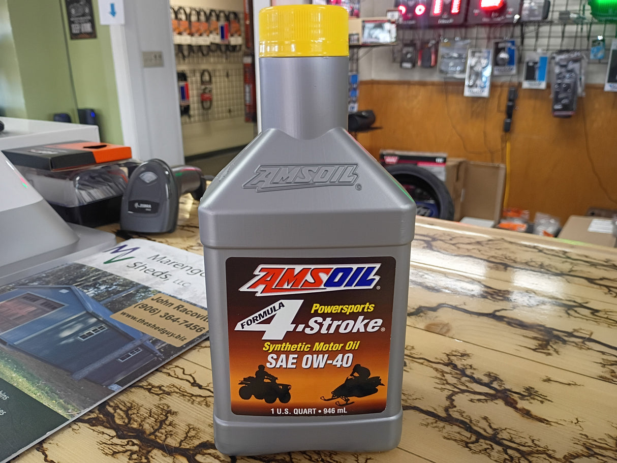 AMSOIL Powersports 4-Stroke Synthetic Oil Quart