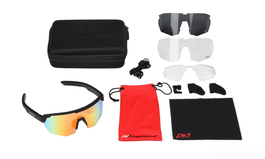 Castle X Connekt Smart Bluetooth Glasses Kit Matte Black Frame