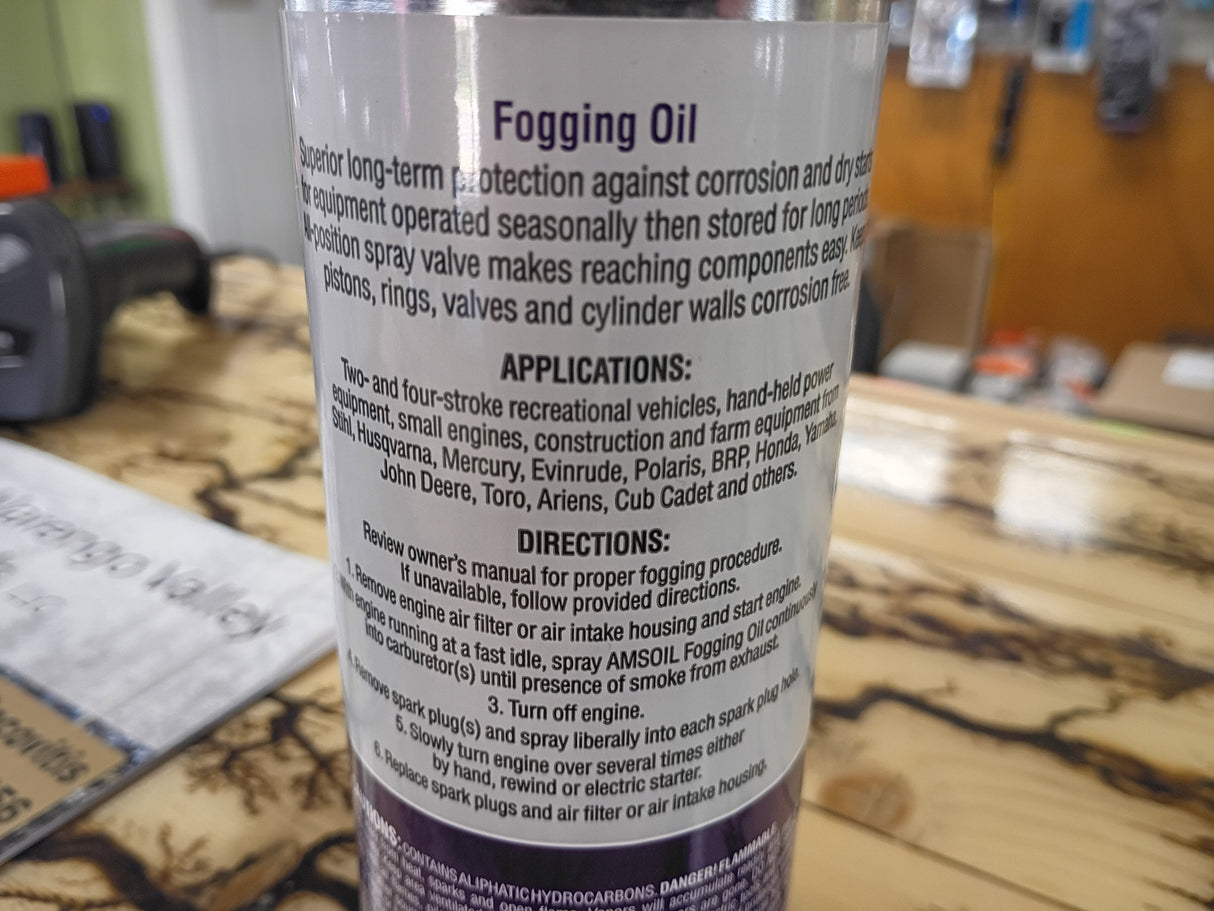 AMSOIL 2 & 4 Stroke Engine Fogging Oil 12 OZ.