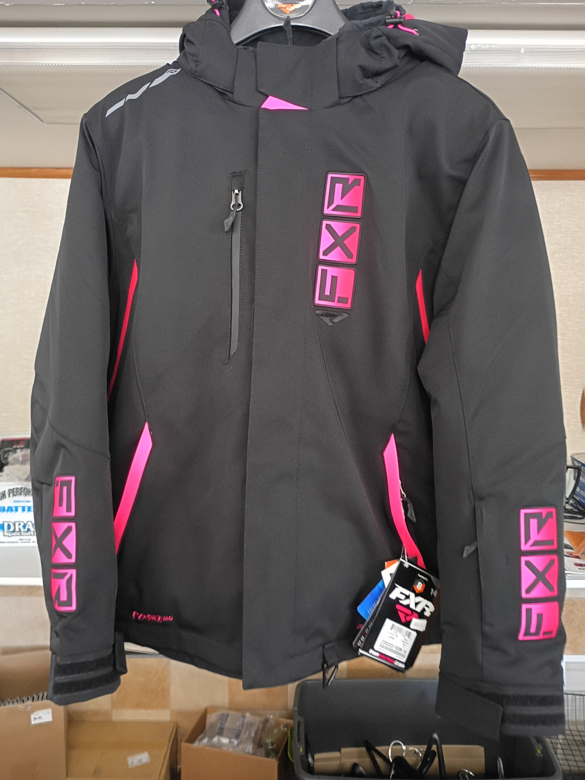 FXR Women's Evo FX Jacket Black/ Raspberry Fade Size 14