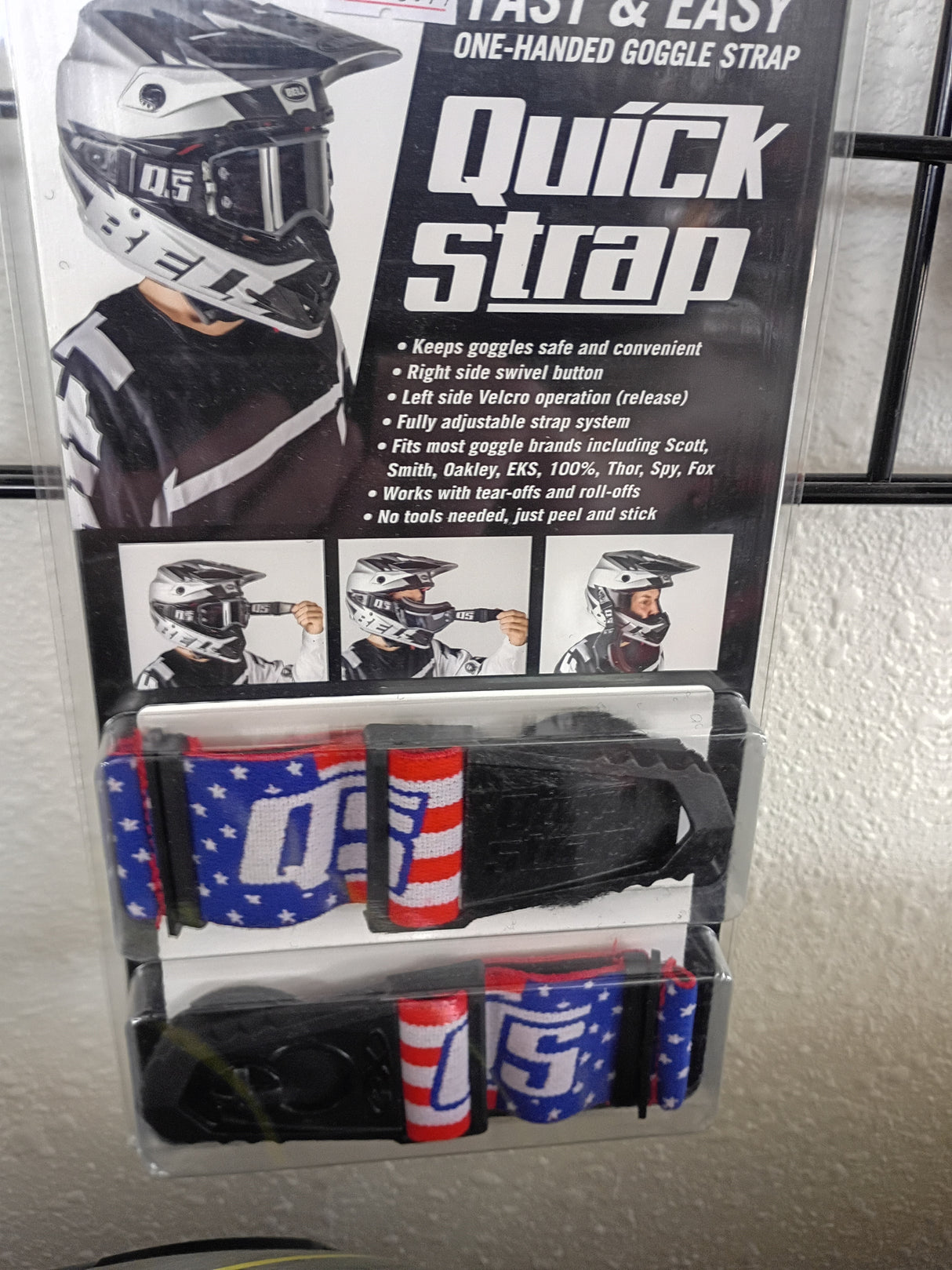 Castle X Goggle Quick Straps USA Flag