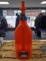 TUFF JUG Utility Container Orange W/ Orange Ripper Cap 2.5 GAL Capacity