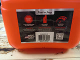 TUFF JUG Utility Container Orange W/ Orange Ripper Cap 2.5 GAL Capacity