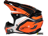 Castle X CX101 Carbon Ascent MX Helmet Large Flo Orange/White